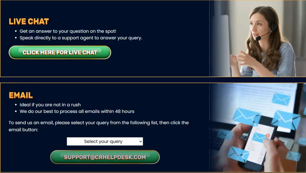 Yukon Gold Customer Support